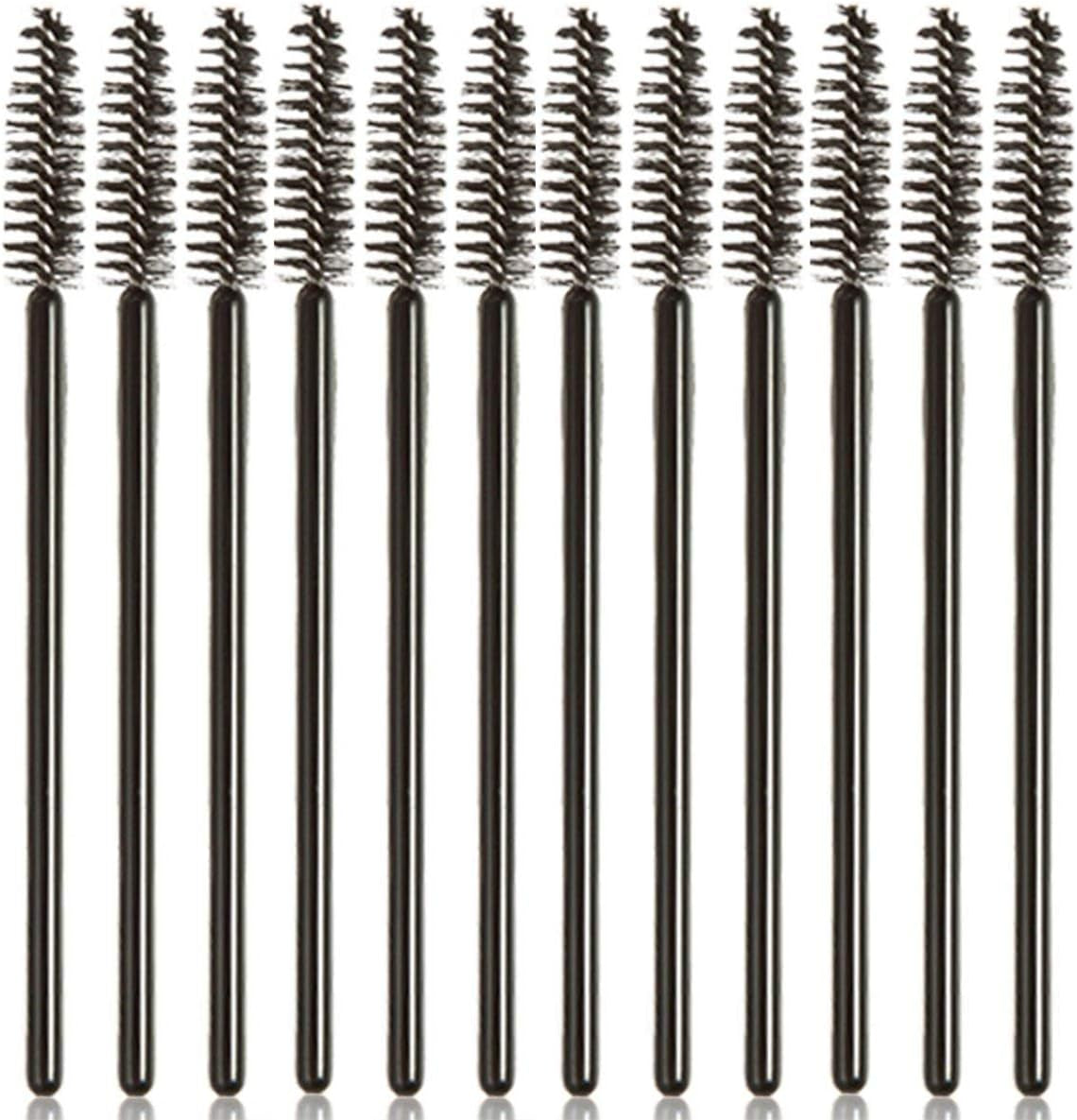 50 PCS Disposable Eyelash Brushes Mascara Wands Eye Lash Eyebrow Applicator Cosmetic Makeup Brush Tool Kits (Black)