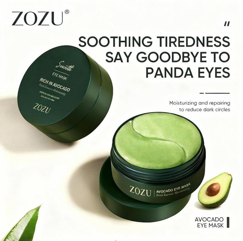 Avocado Eye Mask 60Piece Eyebrightening Patch Is Suitable for Dark Circles Andpuffiness,Moisturizing&Nourishing Eye Carefacial Mask,Relieving Stress Andimproving Dry Eyeskin Collagen Eye Patches Soothing Avocado Eye Mask Hydrating Avocado Eye Masks