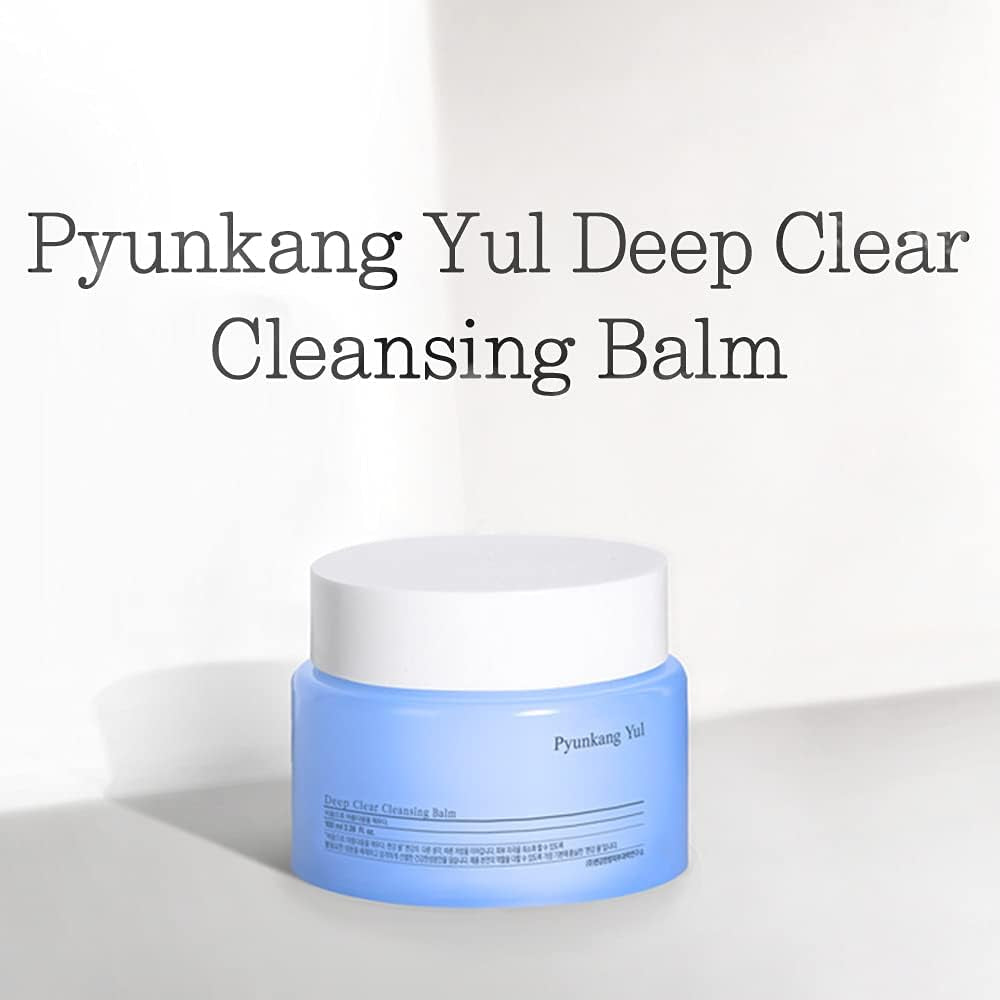 [PKY]  Deep Clear Cleansing Balm, All in One Facial Cleanser for Heavy Makeup Removal, Moisturized Finish with Plant Based Oil, Korean Skincare (3.38 Fl.Oz, 100Ml)