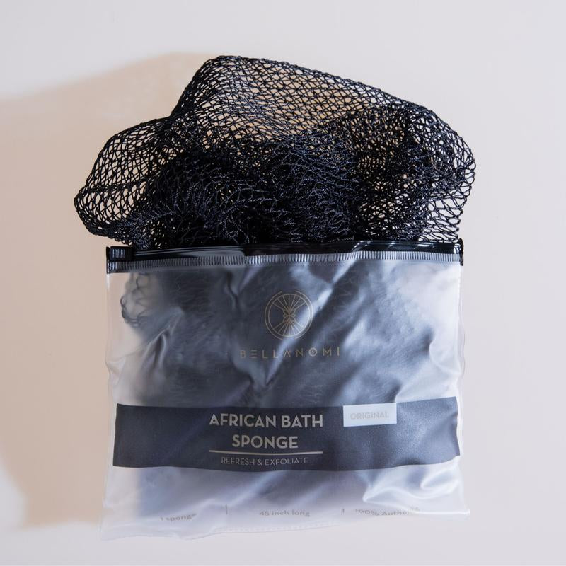 Bellanomi African Exfoliating Net Sponge, Ethically Sourced from Nigeria Bath Sponge Smooth Skin Bath Sponge Shower