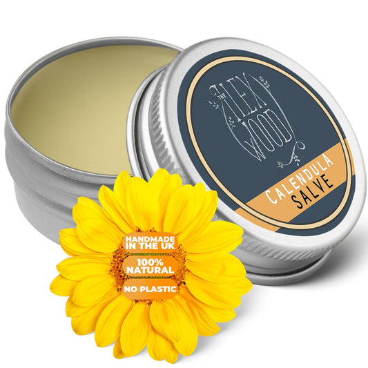 - All-Natural Skin Balm - Calendula Salve - Soothes Rashes, Itching, Dry Skin, Eczema, Cruelty Free, Plastic Free, Handmade in the UK - 100Ml