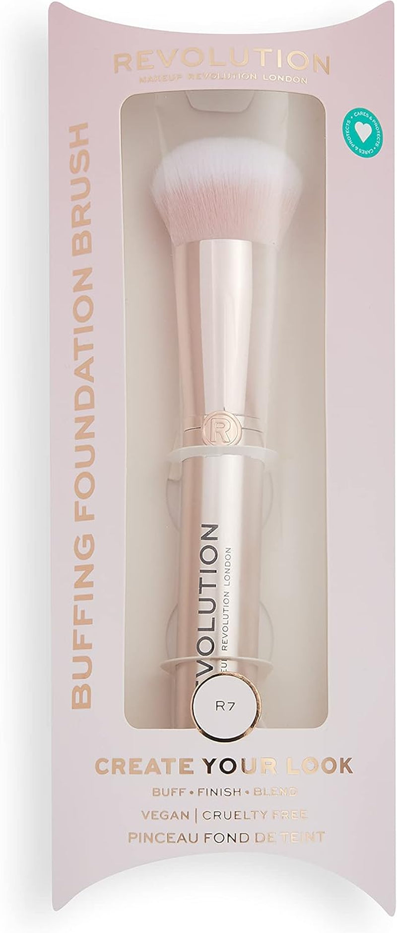 Revolution Beauty London, Create Buffing, Foundation Brush, R7