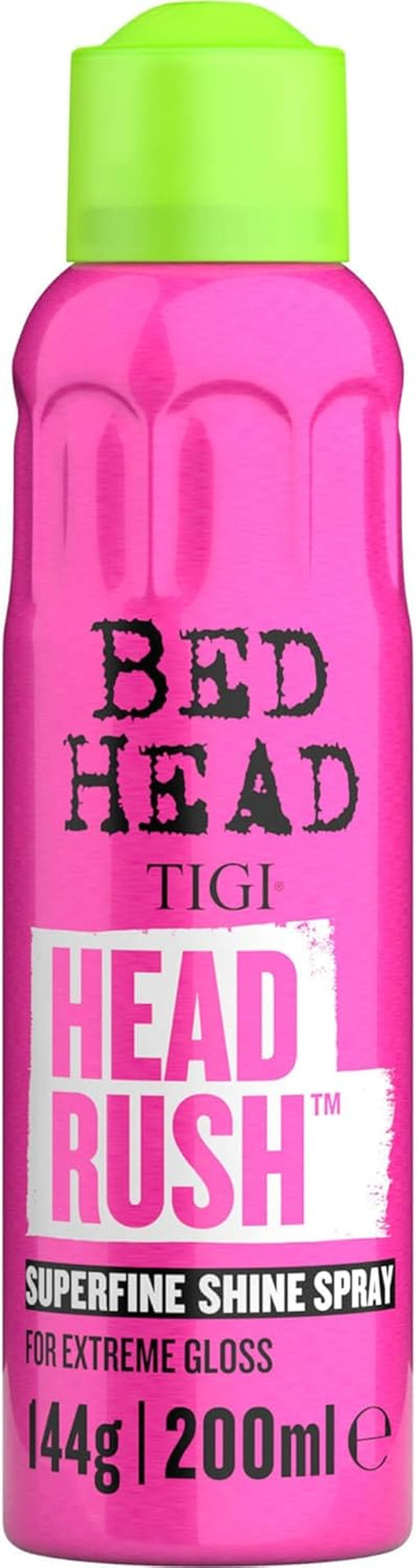 Bed Head by  Headrush Shine Spray – Lightweight Hair Finishing Spray for Smooth, Glossy, Frizz-Free Hair with Professional Glossing, Conditioning, and Shine Enhancing Formula for All Hair Types