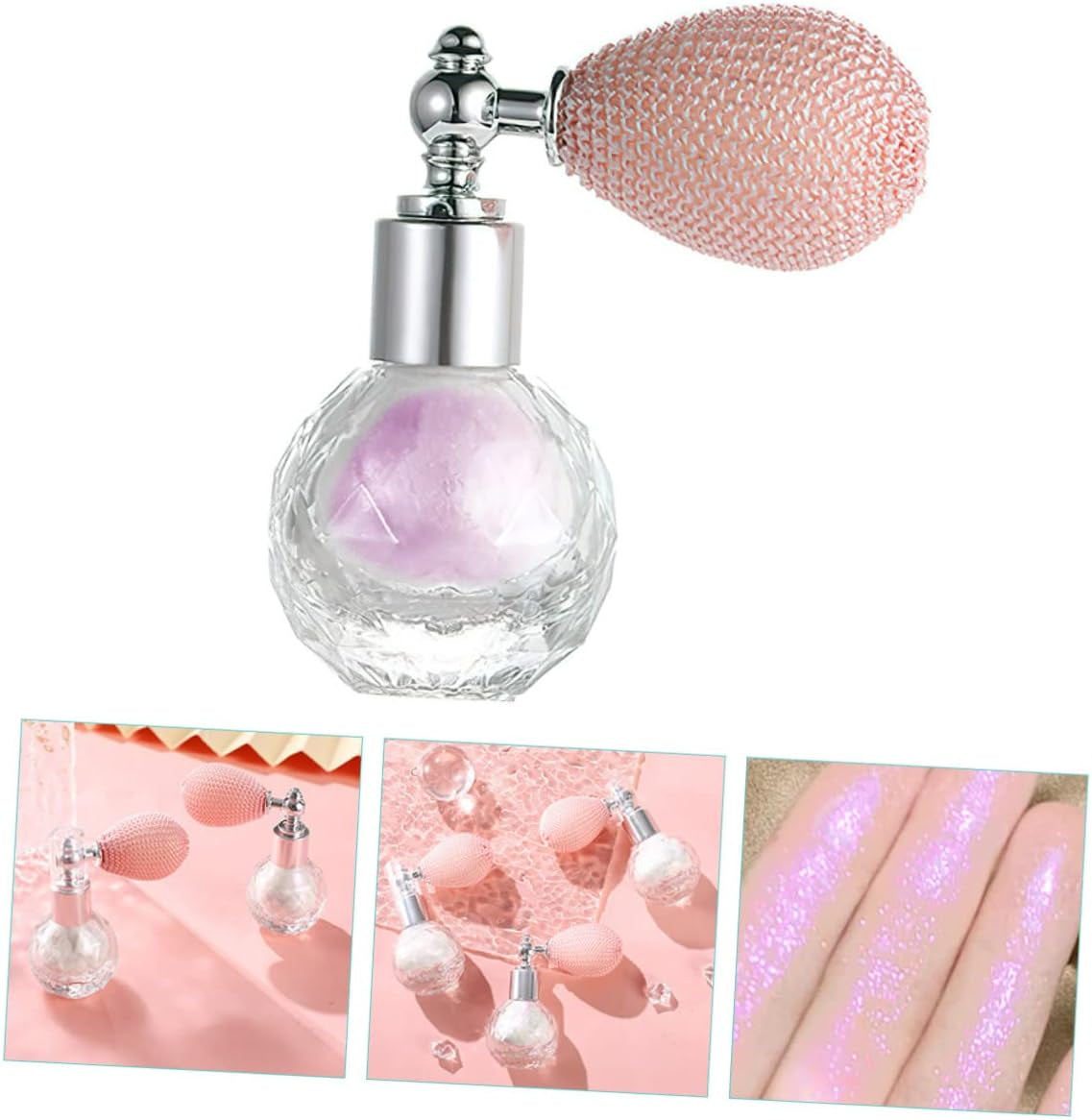 5Pcs Loose Glitter Spray for Hair Body Women Highlighter Spray Glittery Sparkle Powder Body Glitter