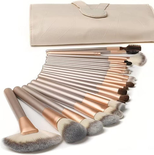 Makeup Brushes  Makeup Brushes Sets Professional 18 Pcs Make up Brushes Premium Synthetic Foundation Brush Blending Face Powder Blush Eyeshadow Eyeliner Makeup Kit with PU Leather Bag