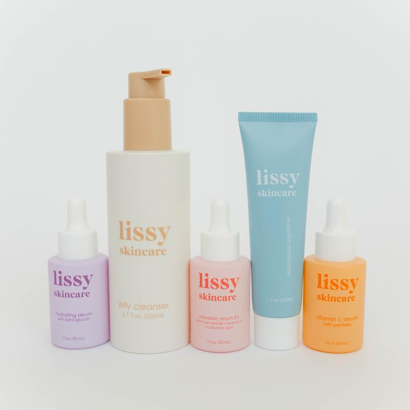 Skin Essentials Bundle - Acne Prone Skincare Routine - Barrier Repair Skincare - Lissy Skincare Serum Cleanser