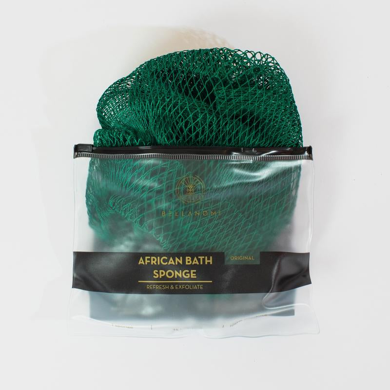 Bellanomi African Exfoliating Net Sponge, Ethically Sourced from Nigeria Bath Sponge Smooth Skin Bath Sponge Shower