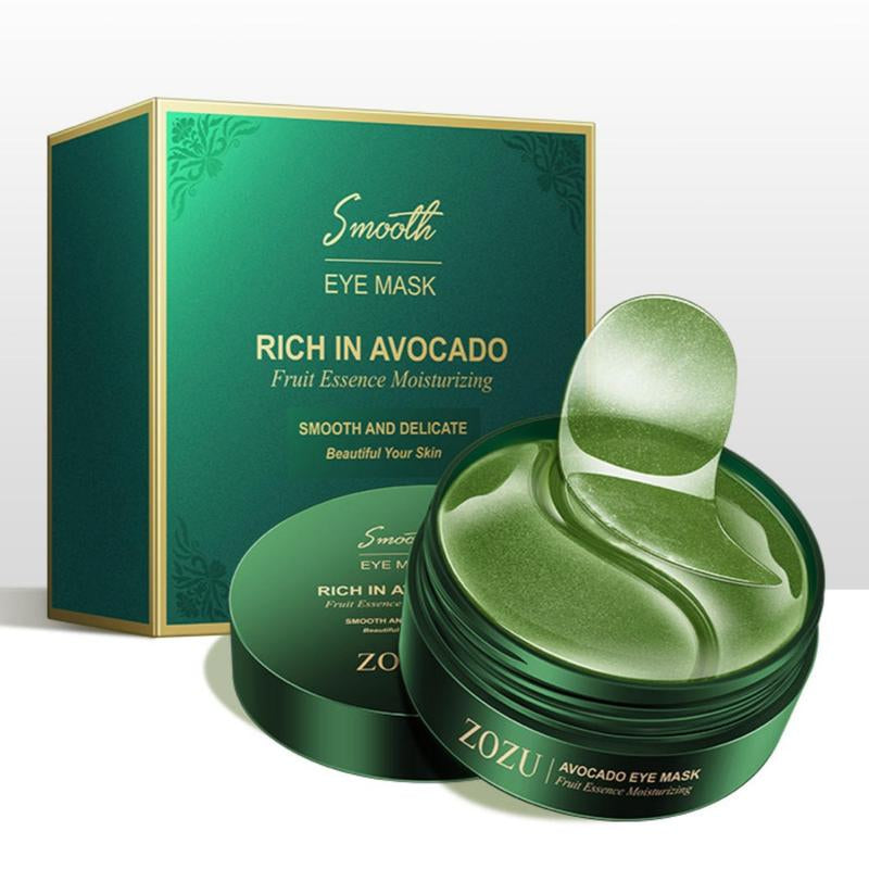 Avocado Eye Mask 60Piece Eyebrightening Patch Is Suitable for Dark Circles Andpuffiness,Moisturizing&Nourishing Eye Carefacial Mask,Relieving Stress Andimproving Dry Eyeskin Collagen Eye Patches Soothing Avocado Eye Mask Hydrating Avocado Eye Masks