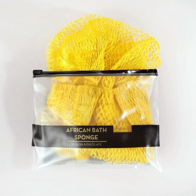 Bellanomi African Exfoliating Net Sponge, Ethically Sourced from Nigeria Bath Sponge Smooth Skin Bath Sponge Shower