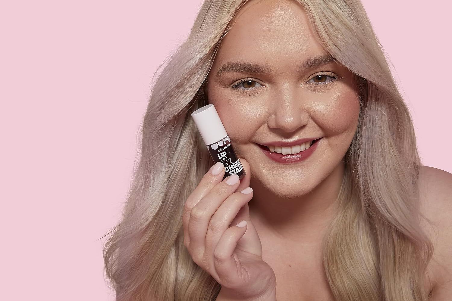 Cosmetics 2 in 1 Lip & Cheek Stain, Long Lasting and Hydrating, for All Skin Types, Rosie, 3 X 5Ml